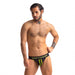 Sport Fucker - Jersey Jockstrap Herenslip - Zwart/Geel-Erotiekvoordeel.nl