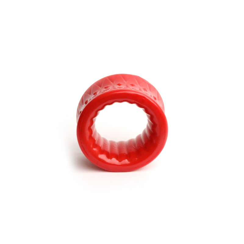 Sport Fucker - Low Stack - Étireur de testicules réversible - Rouge-Erotiekvoordeel.nl