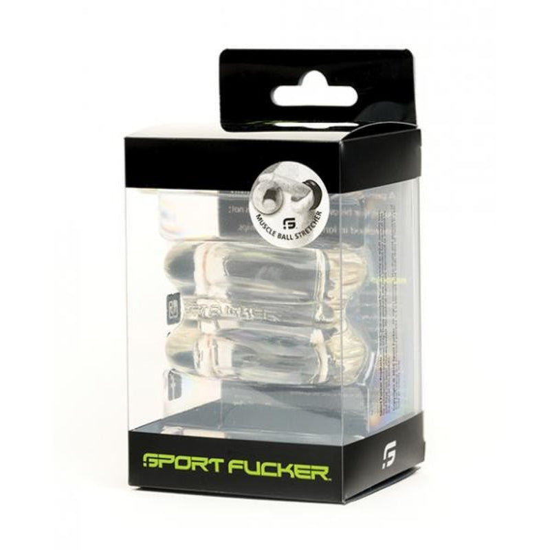 Sport Fucker - Muscle - Ball Stretcher - TPE - Transparent-Erotiekvoordeel.nl