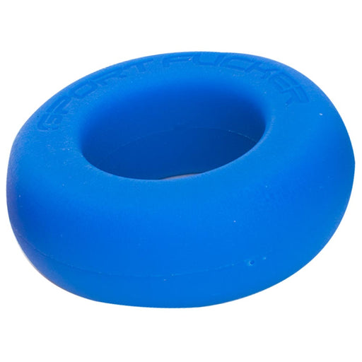 Sport Fucker - Muscle Ring - Anneau pénien ou extenseur de testicules en silicone - Bleu-Erotiekvoordeel.nl