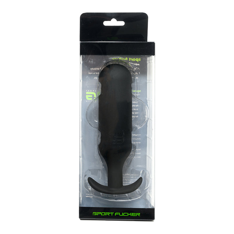 Sport Fucker - Next Level Trainer Plug - Buttplug - Silikon - Schwarz - Erotiekvoordeel.nl