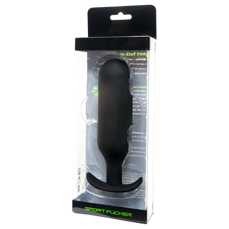 Sport Fucker - Next Level Trainer Plug - Buttplug - Silikon - Schwarz - Erotiekvoordeel.nl