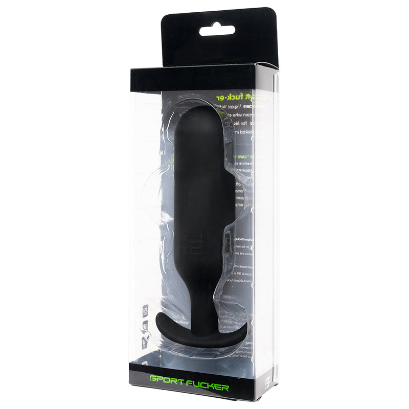 Sport Fucker - Next Level Trainer Plug - Buttplug - Silikon - Schwarz - Erotiekvoordeel.nl
