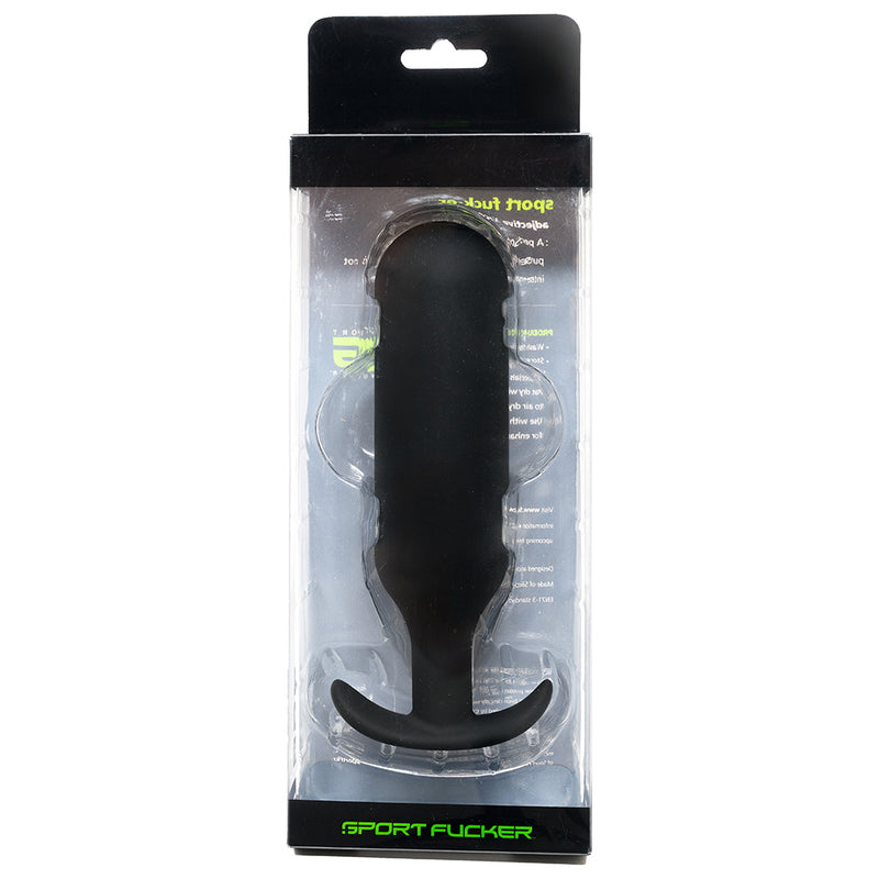 Sport Fucker - Next Level Trainer Plug - Buttplug - Silikon - Schwarz - Erotiekvoordeel.nl