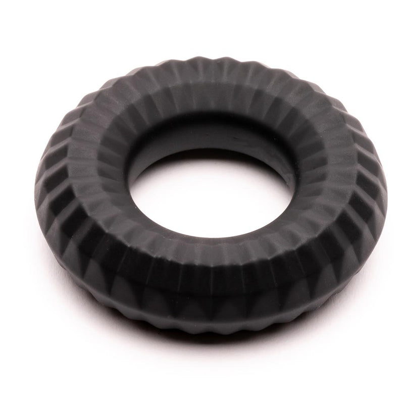 Sport Fucker - Nitro Ring - Anneau pénien ou extenseur de testicules en silicone - Noir-Erotiekvoordeel.nl