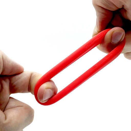 Sport Fucker - Nutt Job - Set de 2 anillos elásticos para el pene o estiradores de testículos - Rojo - Erotiekvoordeel.nl