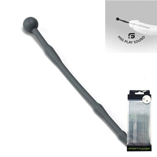 Sport Fucker - Piss Play Sound - Dilatateur creux - 18 cm - Gris-Erotiekvoordeel.nl