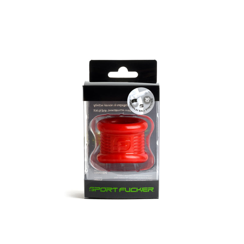Sport Fucker - Power Play - Estirador de testículos - Rojo-Erotiekvoordeel.nl