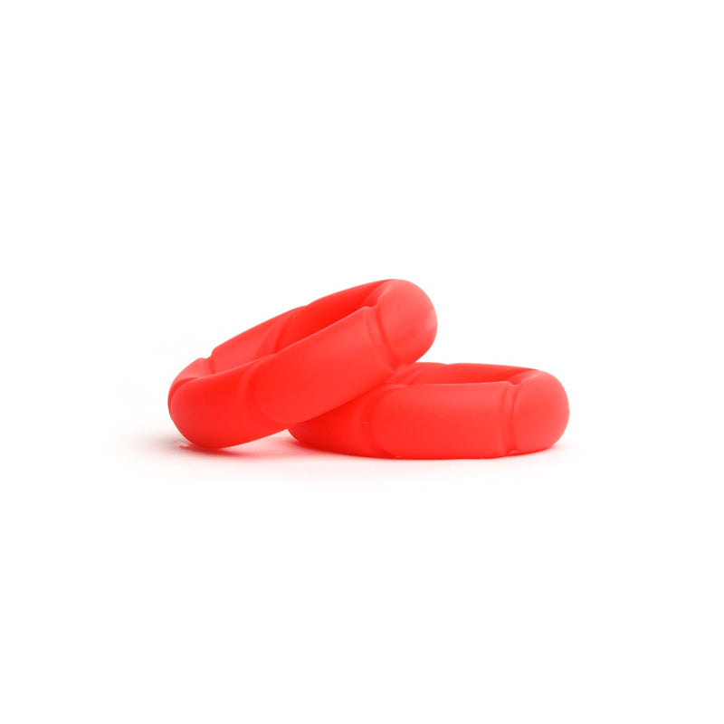 Sport Fucker - Ready Rings - 2 Sztuki - Czerwony - Erotiekvoordeel.nl