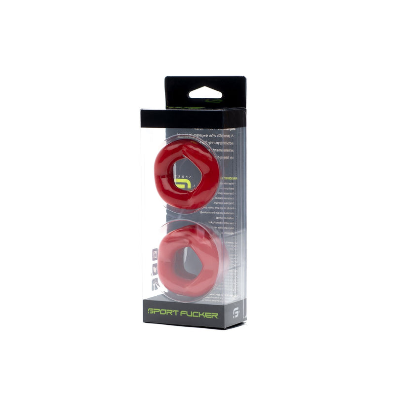 Sport Fucker - Set Revolution Cockring & Ballstretcher - Rosso-Erotiekvoordeel.nl