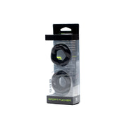 Sport Fucker - Set anello fallico e ballstretcher Revolution – Nero-Erotiekvoordeel.nl