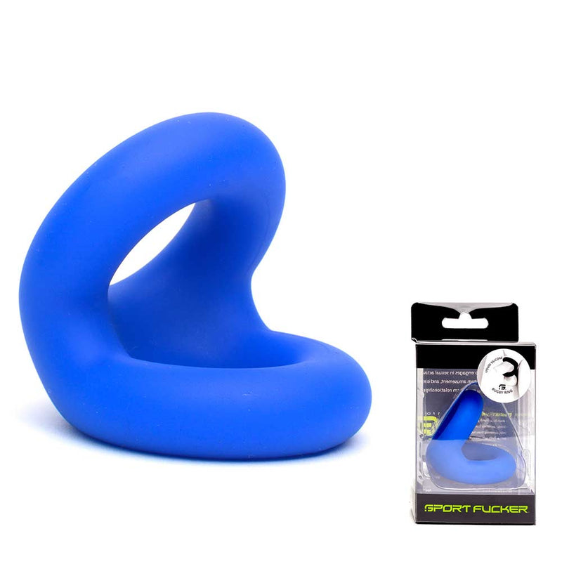 Sport Fucker - Rugby Ring - Rekbare Cockring - Blauw-Erotiekvoordeel.nl