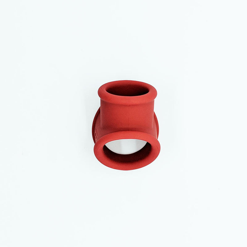 Sport Fucker - Cock Tube in silicone - Anello fallico e ballstretcher - Rosso-Erotiekvoordeel.nl