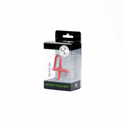 Sport Fucker - Anneau pénien en silicone avec plug pénien - Rouge-Erotiekvoordeel.nl