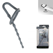 Sport Fucker - Plug anale in silicone - Dipstick - Grigio metallizzato-Erotiekvoordeel.nl