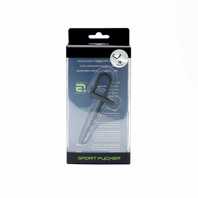 Sport Fucker - Plug anale in silicone - Dipstick - Grigio metallizzato-Erotiekvoordeel.nl
