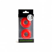 Sport Fucker - Anelli Stacker - 2 pezzi - Rosso-Erotiekvoordeel.nl