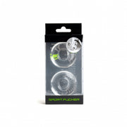 Sport Fucker - Anillos apilables - 2 unidades - Transparente-Erotiekvoordeel.nl