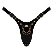 Strap-On-Me - Fabulous - Faux Leather Strap-On Harness - Fits XS to XXL - Black Patent Leather - Erotiekvoordeel.nl