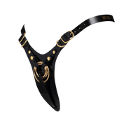 Strap-On-Me - Fabulous - Faux Leather Strap-On Harness - Sizes XS to XXL - Black Patent Leather - Erotiekvoordeel.nl