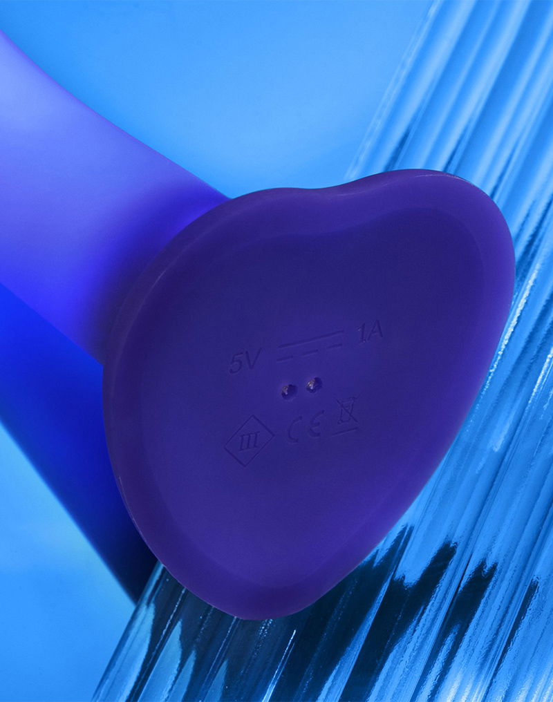 Strap-On-Me - Glow-LED Dildo - Purple - Size M-Erotiekvoordeel.nl
