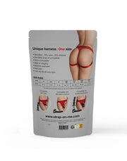 Strap-On-Me - Unique - Strap-On Harnas - Voor dubbele penetratie - Rood-Erotiekvoordeel.nl