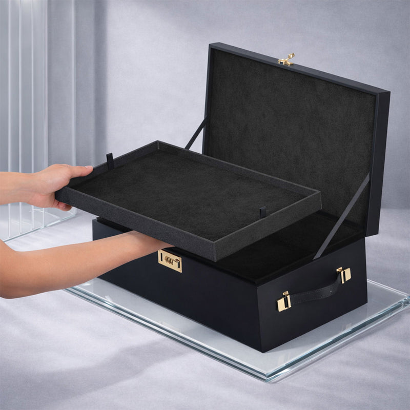 Strap-On-Me - Le Coffret - Boîte de rangement - Boîte de rangement pour sextoys - Avec serrure à combinaison - Noir-Erotiekvoordeel.nl