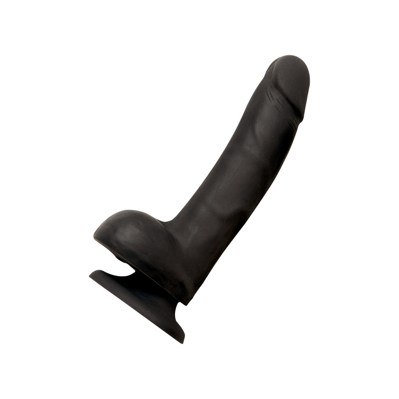 Strap-On-Me - Obrotowy I Wibrujący Realistyczny Dildo - Czarny - Erotiekvoordeel.nl