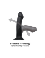 Strap-On-Me - Semi-Realistic Dildo With Suction Cup - Black-Erotiekvoordeel.nl