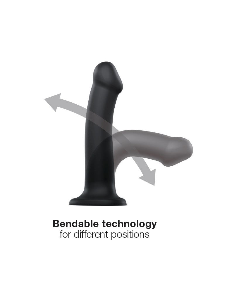 Strap-On-Me - Semi-Realistic Dildo With Suction Cup - Black-Erotiekvoordeel.nl