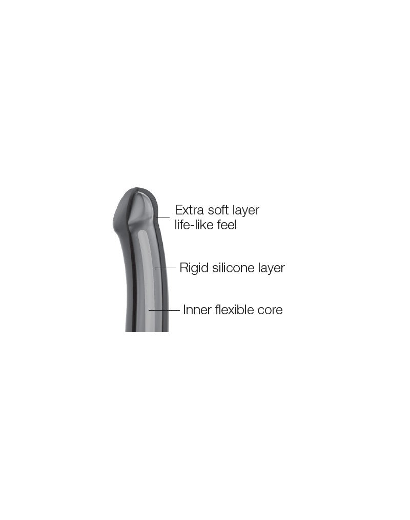 Strap-On-Me - Semi-Realistic Dildo With Suction Cup - Black-Erotiekvoordeel.nl