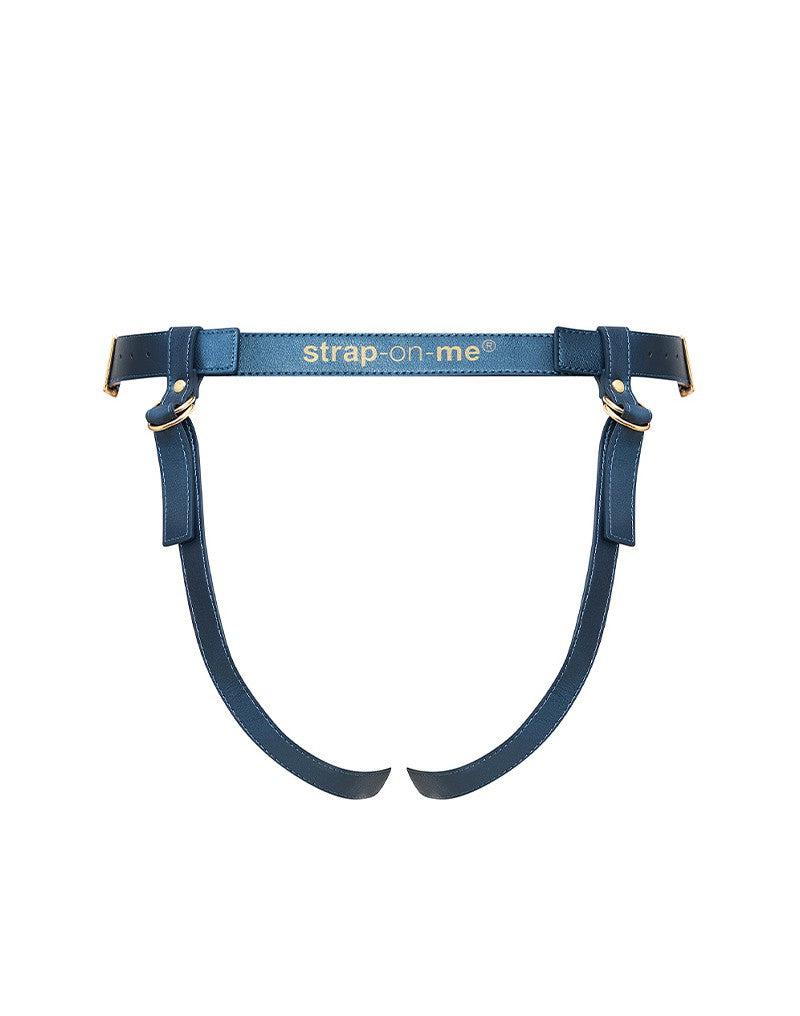 Strap-On-Me - Generous - Strap-on Harnas - PU Leer - Petrol Blauw-Erotiekvoordeel.nl