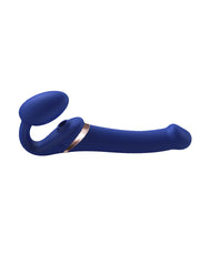 Strap-On-Me - Vibratore strap-on senza cinturini con stimolazione ad aria compressa - Viola-Erotiekvoordeel.nl