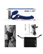 Strap-On-Me - Vibratore strap-on senza cinturini con stimolazione ad aria compressa - Viola-Erotiekvoordeel.nl