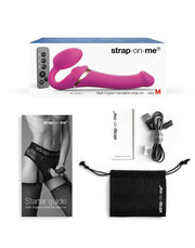 Strap-On-Me - Vibrerende Strapless Strap-on met Luchtdruk Stimulatie - Roze-Erotiekvoordeel.nl