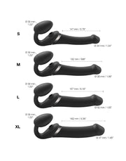 Strap-On-Me - Vibrerende Strapless Strap-on met Luchtdruk Stimulatie - Zwart-Erotiekvoordeel.nl