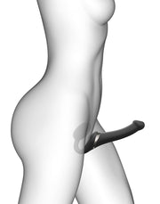 Strap-On-Me - Vibrerende Strapless Strap-on met Luchtdruk Stimulatie - Zwart-Erotiekvoordeel.nl