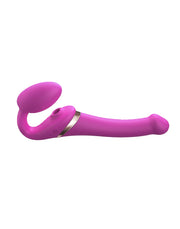 Strap-On-Me - Vibrating Strapless Strap-on with Air Pulse Stimulation - Pink-Erotiekvoordeel.nl