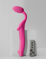 Strap-On-Me - Vibrerende Strapless Strapon - 3 Motoren - Fuchsia Roze-Erotiekvoordeel.nl
