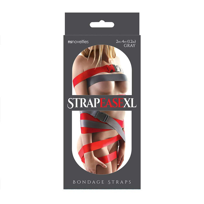 StrapeaseXL Bondage Straps - 4ft - Grey [D]-Erotiekvoordeel.nl