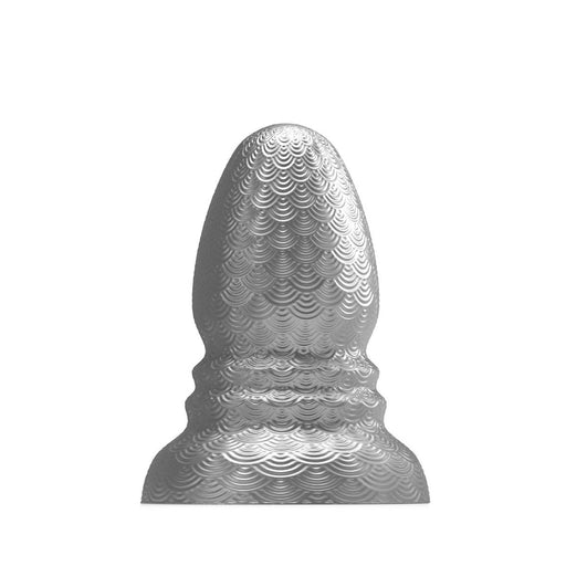 Stretch'r - Ripple - XXL Buttplug - Gun Metal Zilver-Erotiekvoordeel.nl