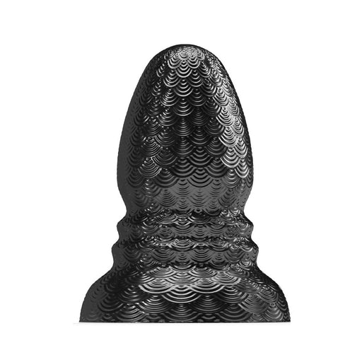 Stretch'r - Ripple - XXL Buttplug - Metallic Zwart-Erotiekvoordeel.nl