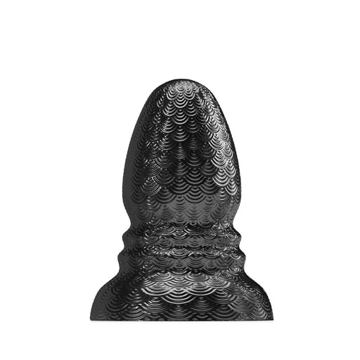 Stretch'r - Ripple - XXL Buttplug - Metallic Zwart-Erotiekvoordeel.nl