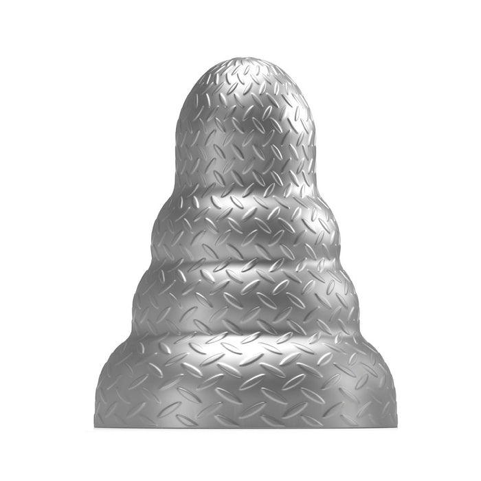 Stretch'r - Tripole - XXL Buttplug - Gun Metal Zilver-Erotiekvoordeel.nl