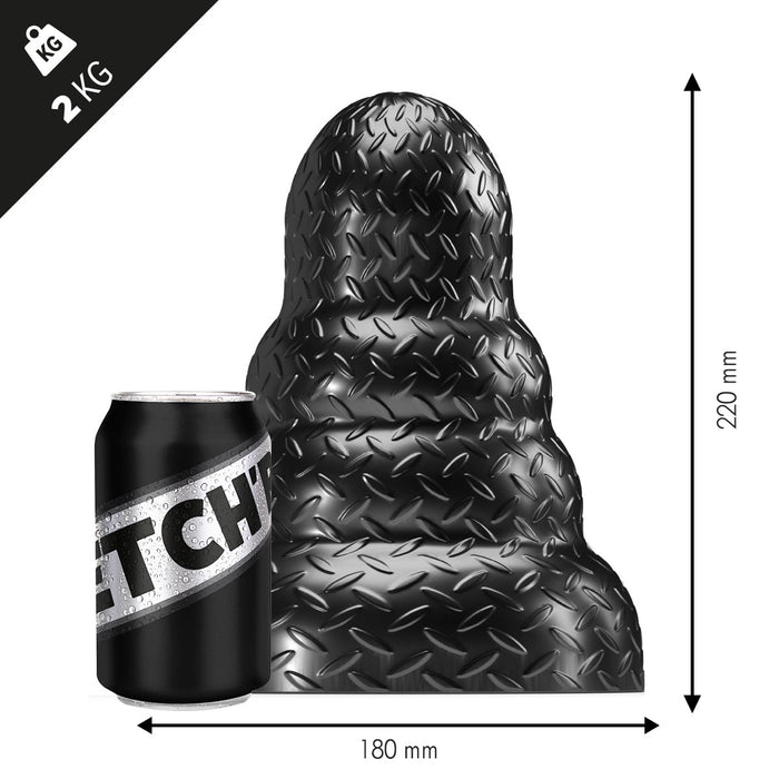 Stretch'r - Tripole - XXL Buttplug - Zwart Metallic-Erotiekvoordeel.nl