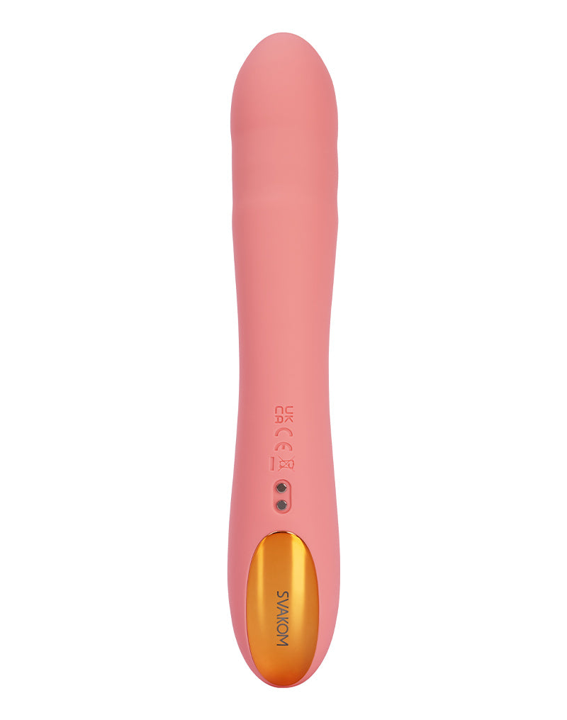 Svakom - Ava Neo - Thrusting Vibrator - With App Control - Peach Pink-Erotiekvoordeel.nl