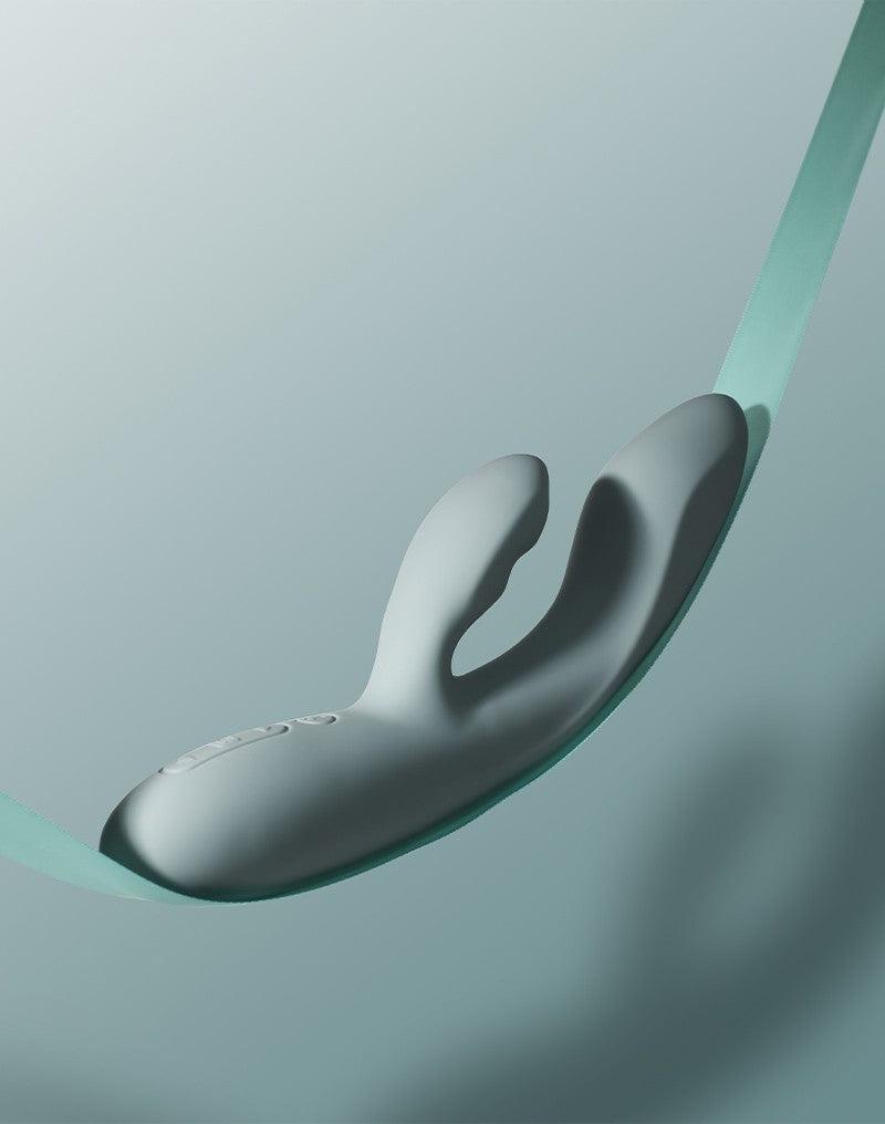 Svakom - Chika - Heated Rabbit Vibrator - With App Control - Light Gray-Erotiekvoordeel.nl