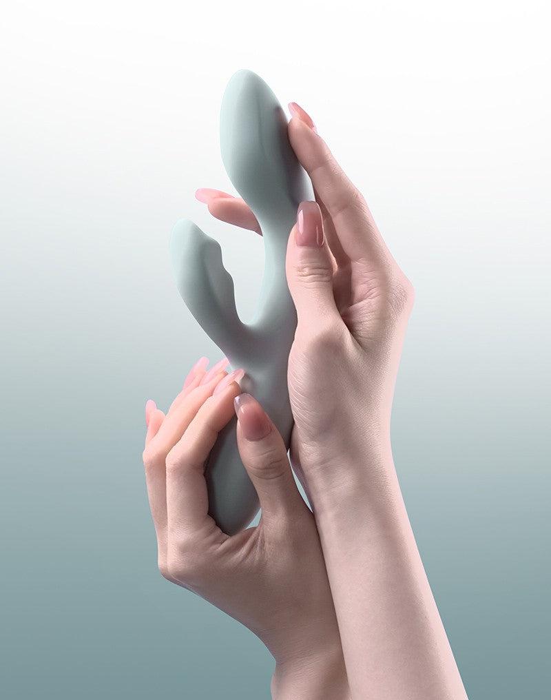 Svakom - Chika - Heated Rabbit Vibrator - With App Control - Light Gray-Erotiekvoordeel.nl