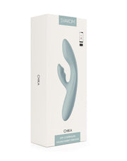 Svakom - Chika - Heated Rabbit Vibrator - With App Control - Light Gray-Erotiekvoordeel.nl