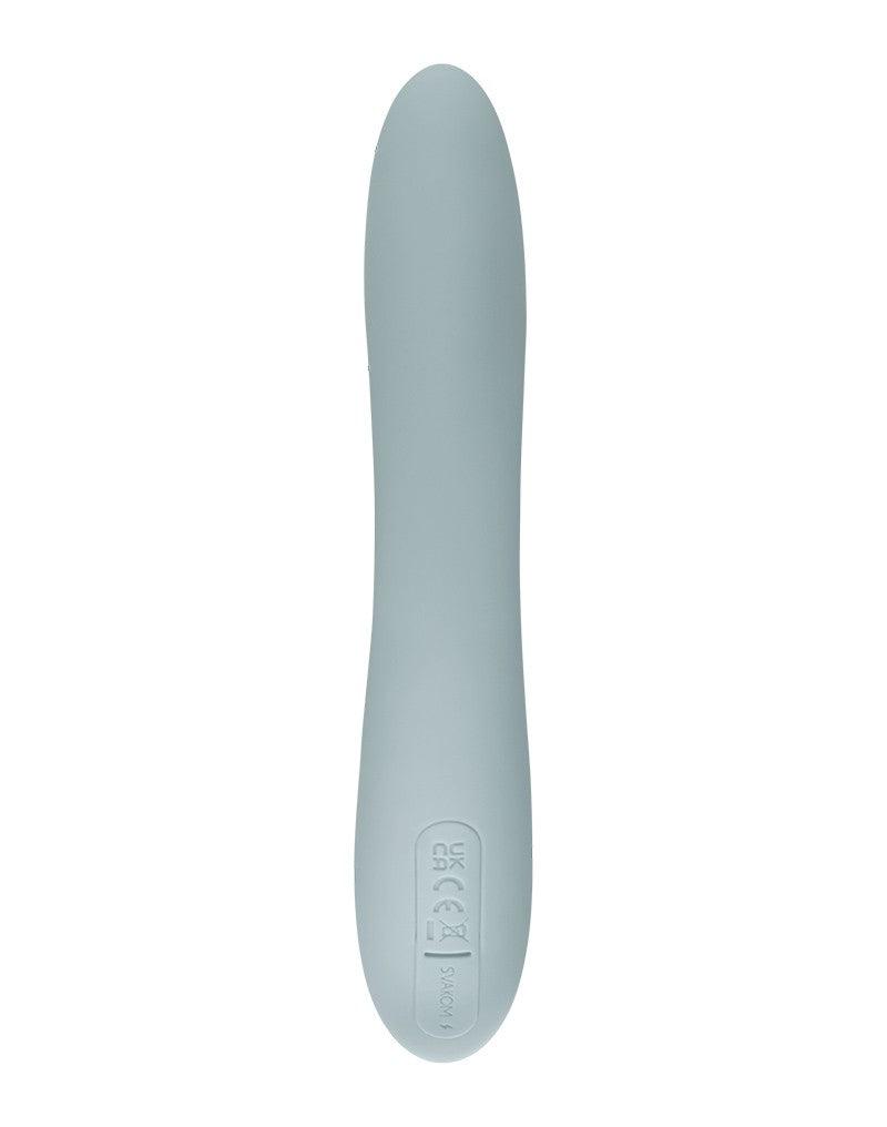Svakom - Chika - Verwarmende Rabbit Vibrator - Met App Control - Lichtgrijs-Erotiekvoordeel.nl